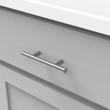 HICKORY 2-1/2" Center to Center Bar Cabinet Pull - Brushed Black Nickel HH075592-BBLN