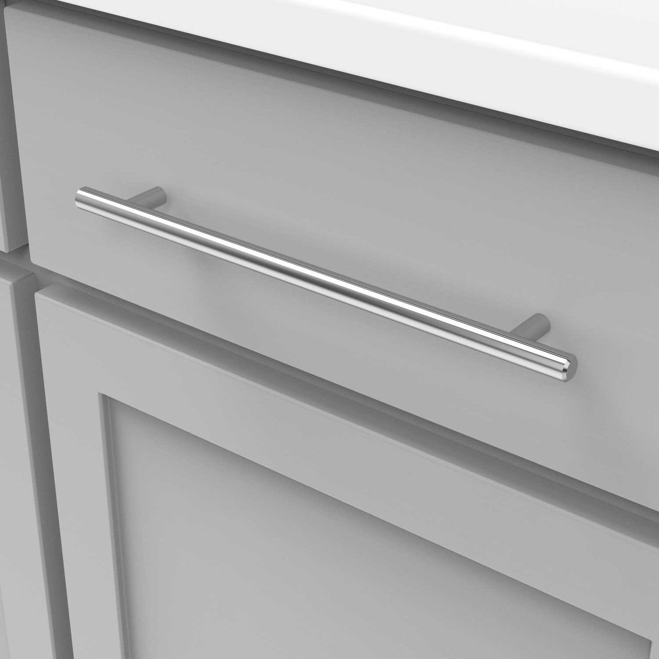 Hickory Bar Pulls 8-13/16" Center to Center Bar Cabinet Pull - Chrome HH075598-CH