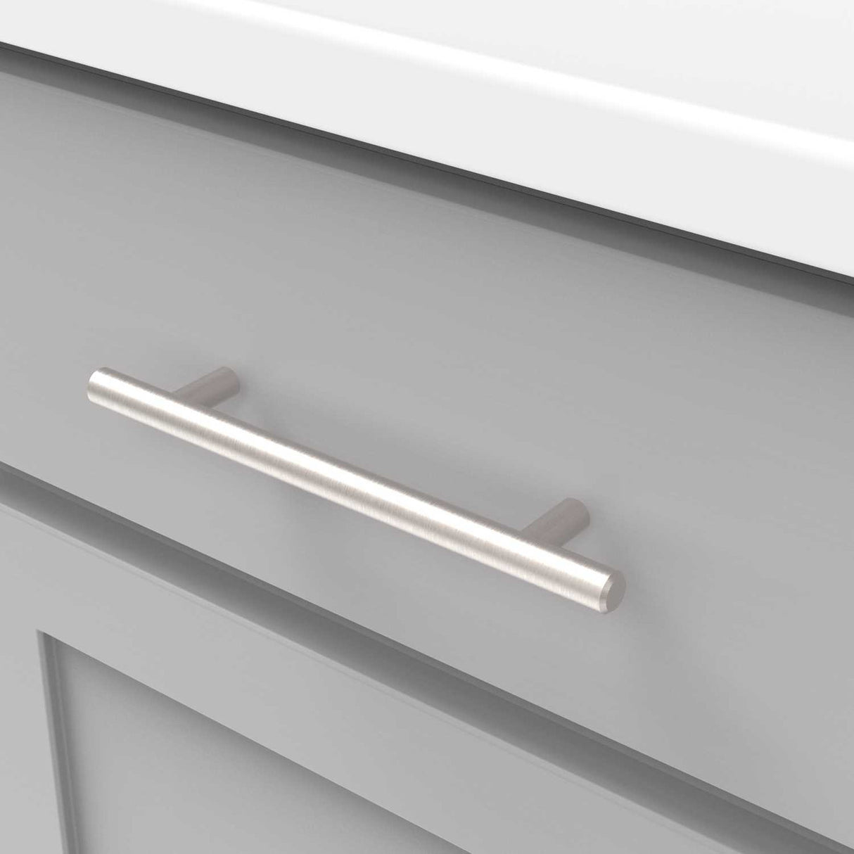 HICKORY Bar Pulls 5-1/16" Bar Cabinet Pull - Stainless Steel HH075595-SS