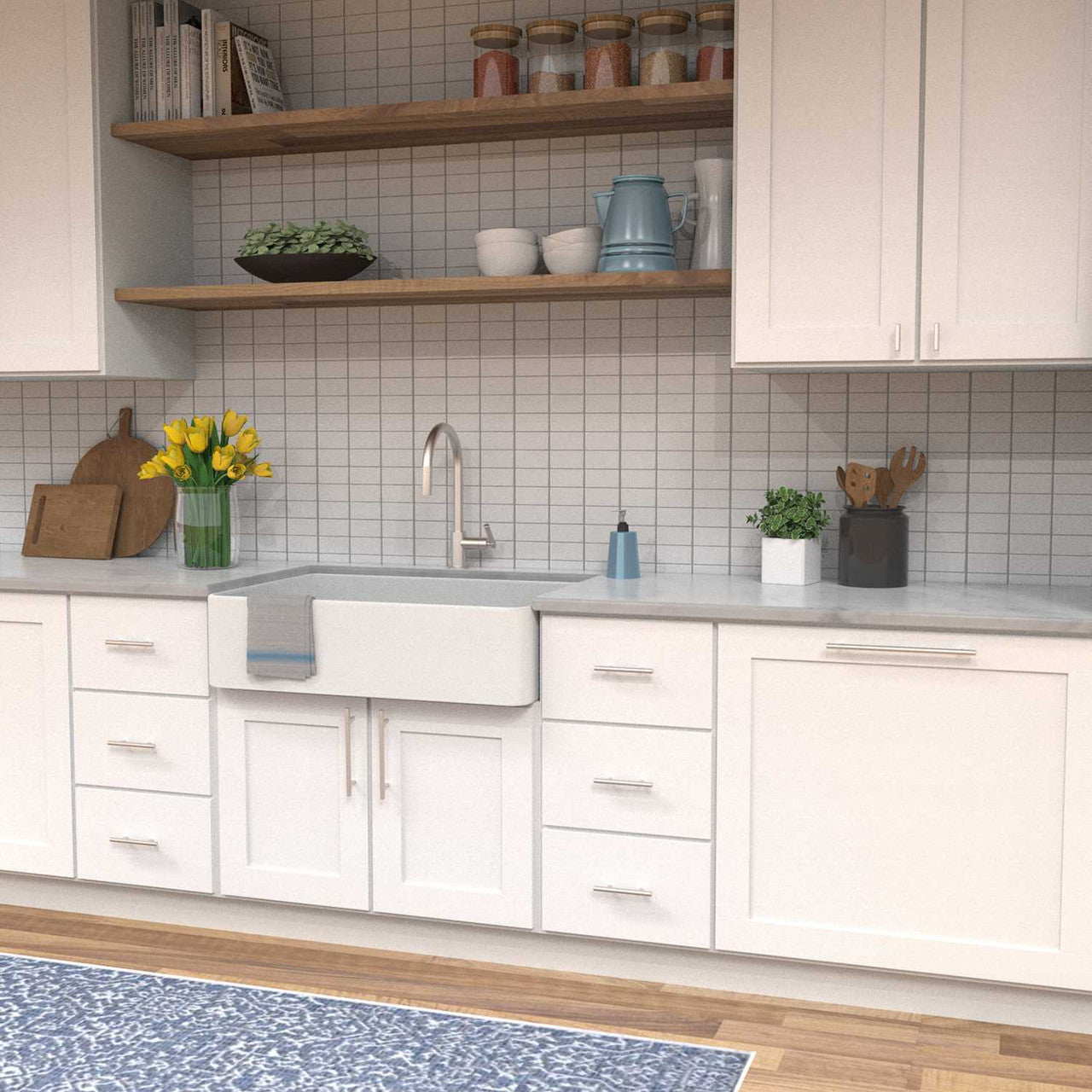 HICKORY Bar Pulls Display Kitchen Stainless Steel