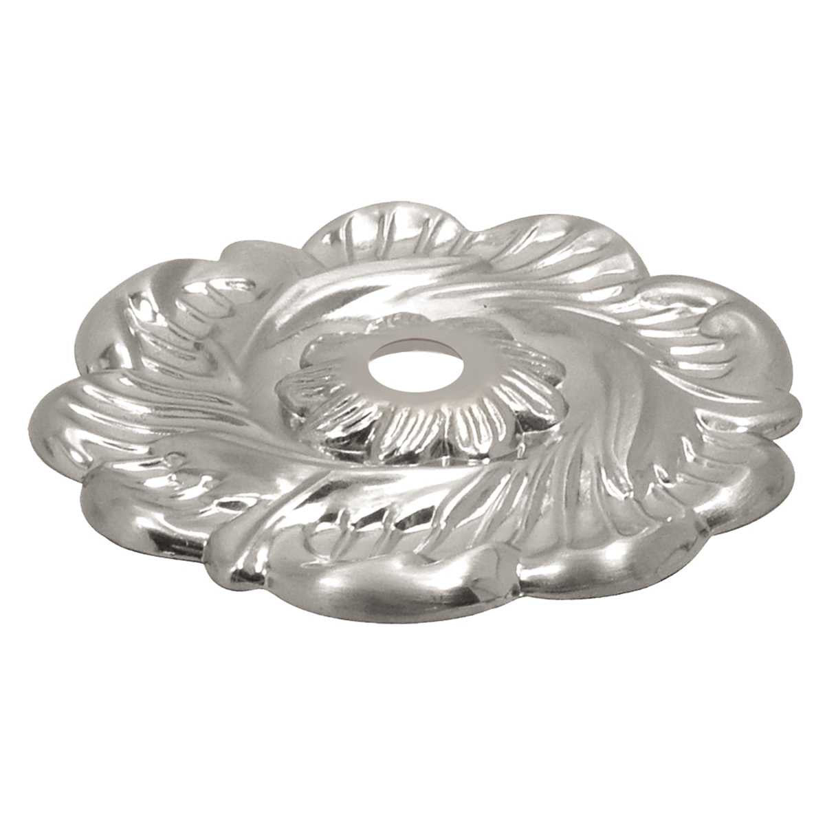 HICKORY Cavalier 2-3/8" Decorative Cabinet Knob Backplate - Satin Nickel P138-SN