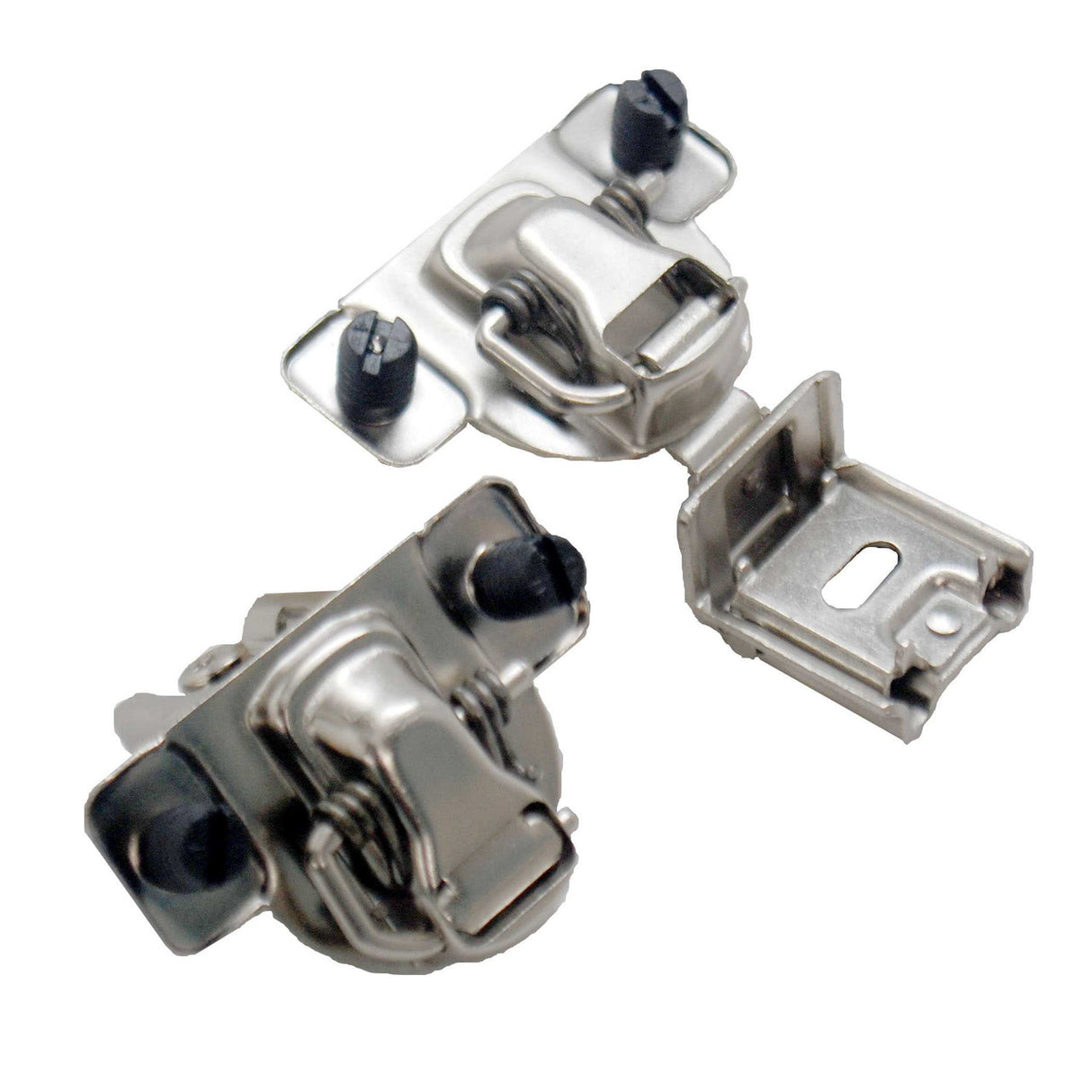 HICKORY Concealed Face Frame 1-1/4" Overlay Hidden Cabinet Hinge - Satin Nickel