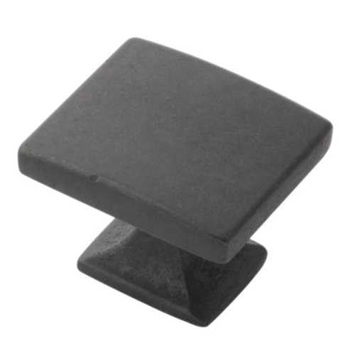 HICKORY Forge 1-3/8" Rectangle Cabinet Knob - Black Iron H076699-BI