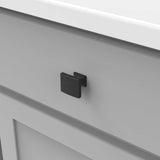 HICKORY Forge 1-3/8" Rectangle Cabinet Knob - Black Iron H076699-BI