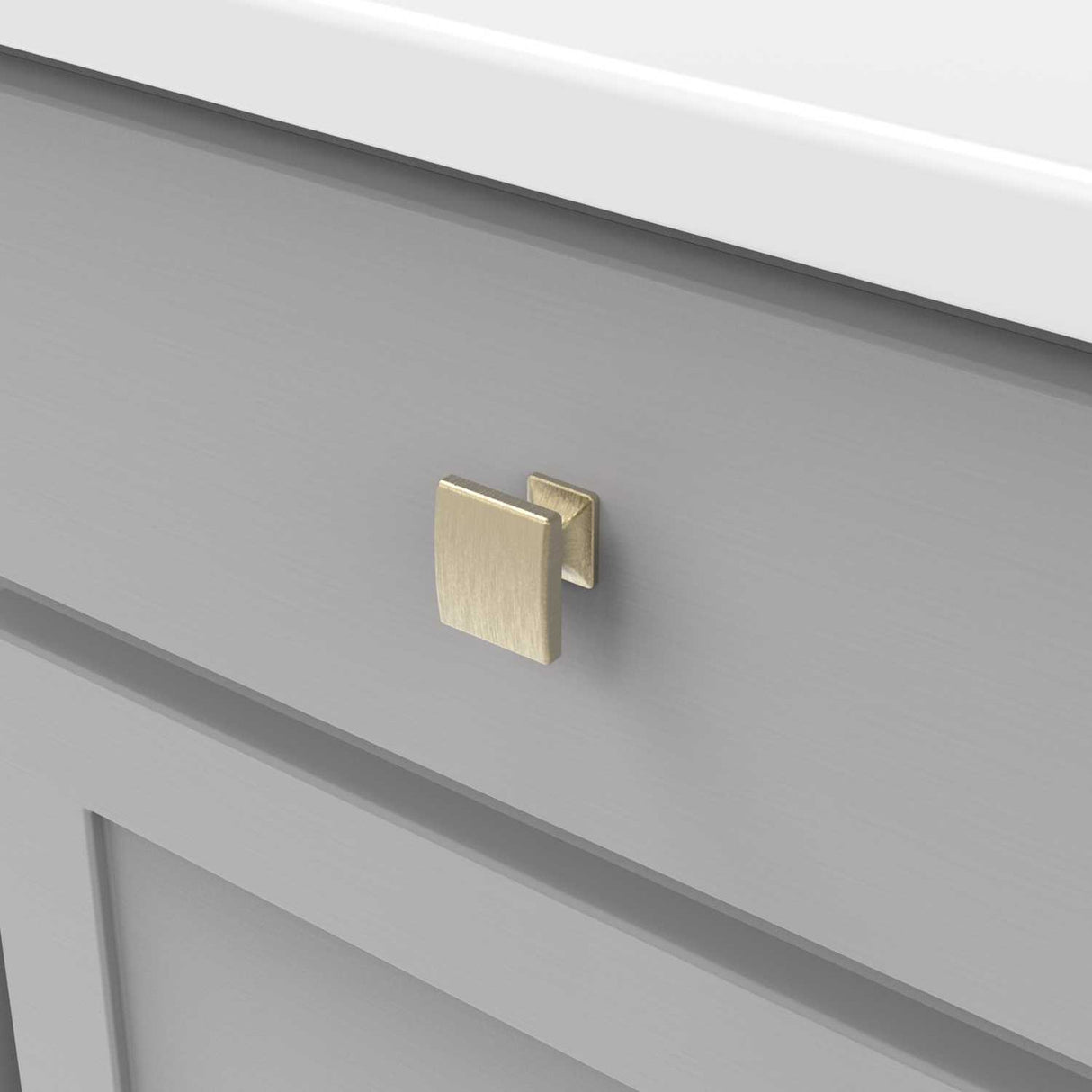 HICKORY Forge 1-3/8" Rectangle Cabinet Knob - Champagne Bronze H076699-CBZ