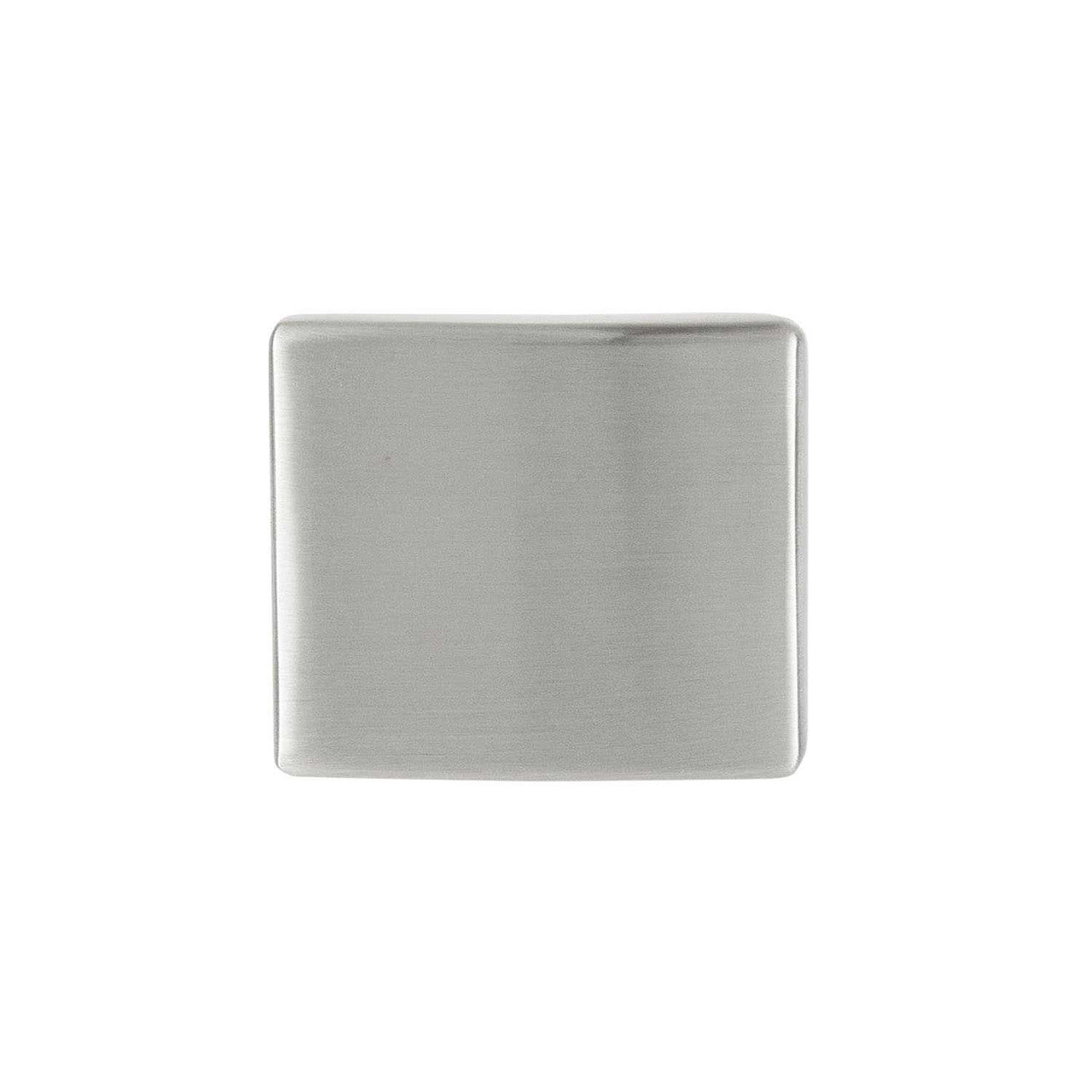 Top View of a Satin Nickel 1-3/8" Rectangle Cabinet Knob from Hickory Hardware's Forge Collection H076699-SN