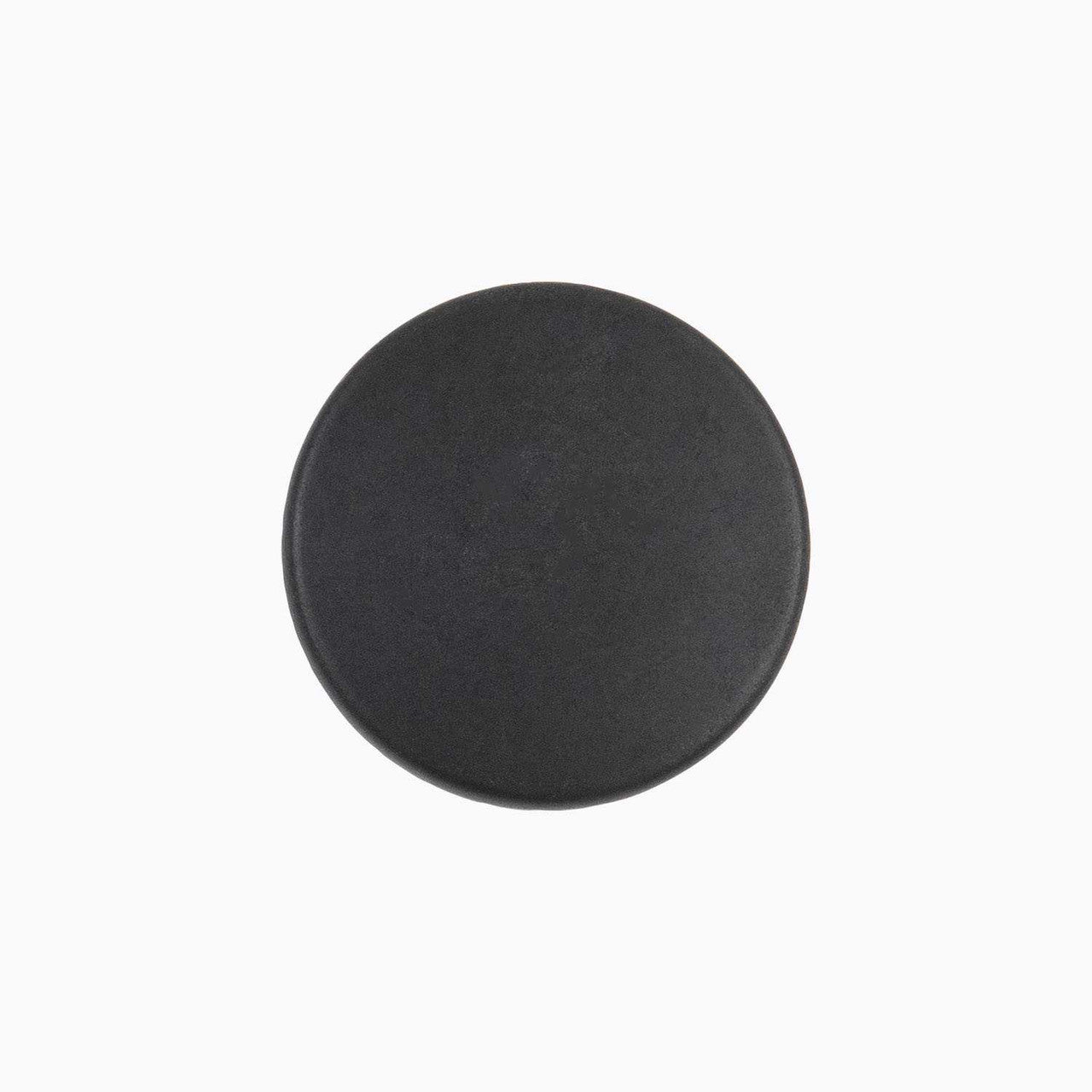 Top View of a Black Iron 1-3/8" Round Cabinet Knob from Hickory Hardware's Forge Collection H076698-BI
