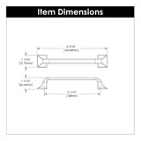HICKORY Forge 5-1/16" Center to Center Handle Cabinet Pull - Black Iron H076702-BI