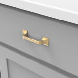 HICKORY Forge 3" Center to Center Handle Cabinet Pull - Brushed Golden Brass H076700-BGB