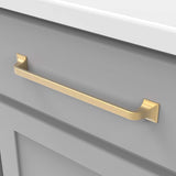 HICKORY Forge 8-13/16" Center to Center Handle Cabinet Pull - Brushed Golden Brass H076705-BGB