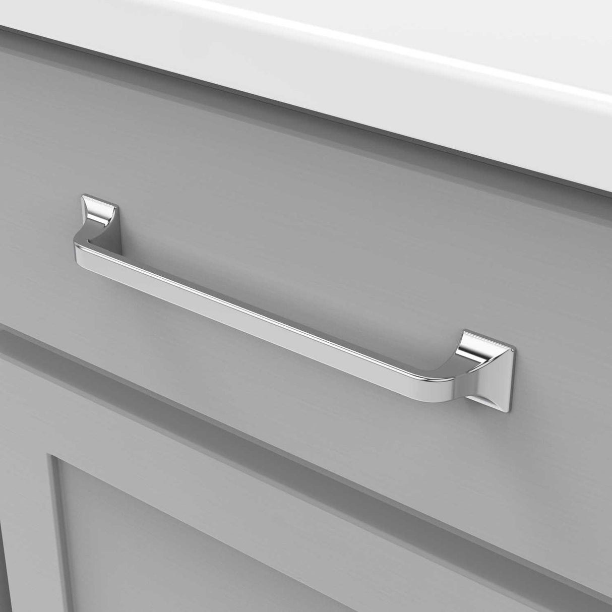 HICKORY Forge 7-9/16" Center to Center Handle Cabinet Pull - Chrome H076704-CH