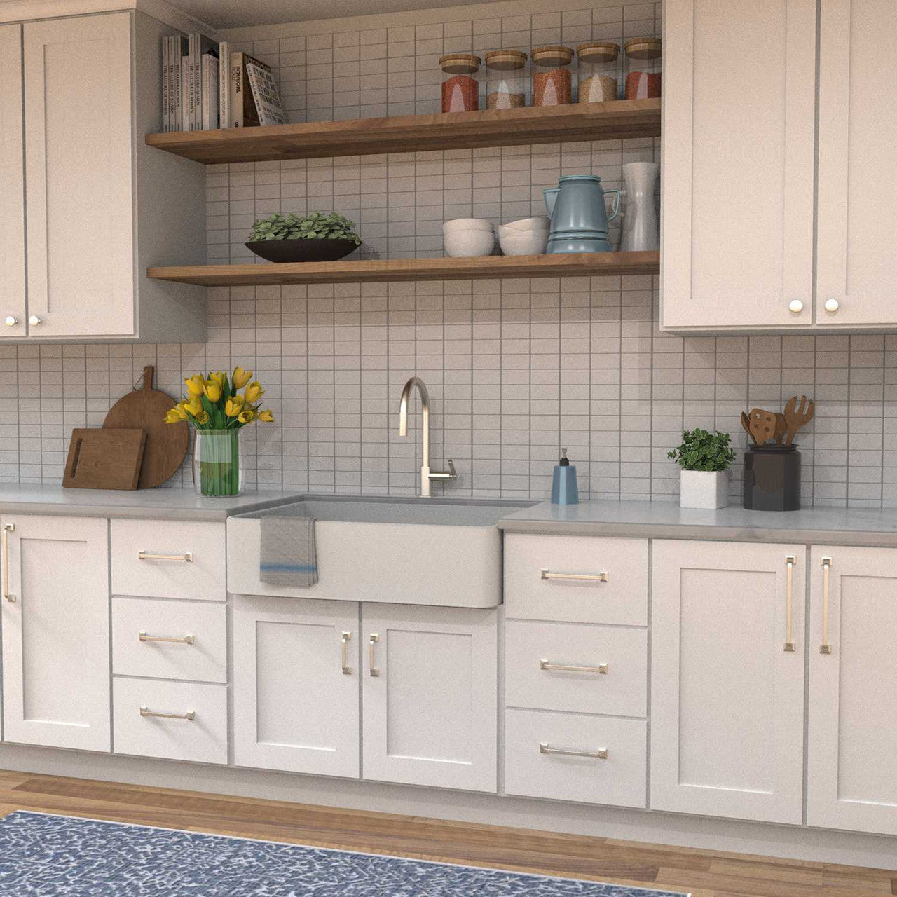 HICKORY Forge Kitchen Display Satin Nickel