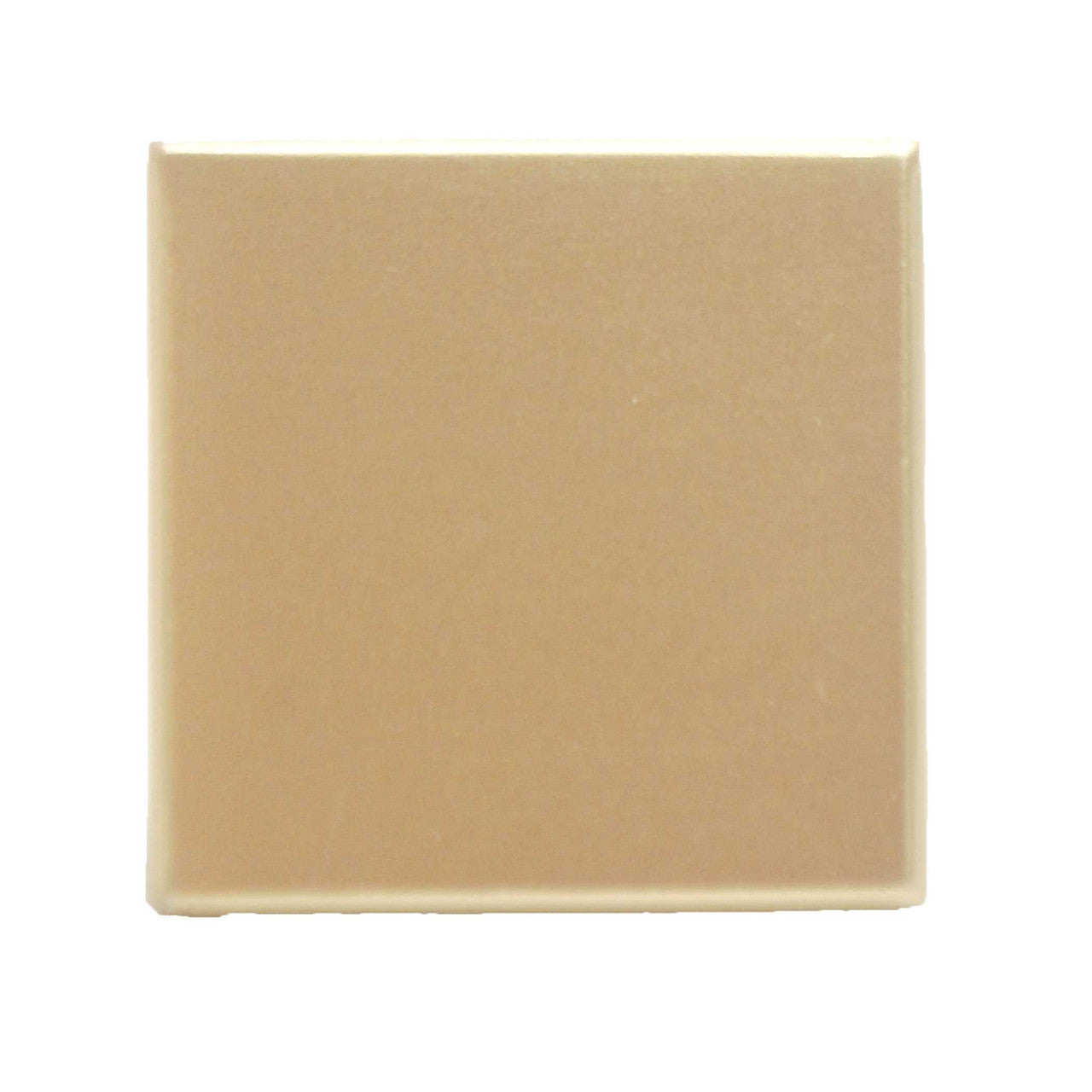Top View of a Brushed Brass 1-3/16" Square Cabinet Knob from Hickory Hardware's Heritage Designs R077756BBX