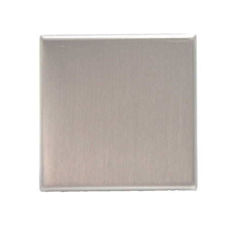 Top View of a Satin Nickel 1-3/16" Square Cabinet Knob from Hickory Hardware Heritage Designs Collection R077756SNX