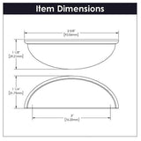 HICKORY Heritage Designs 3" Center to Center Cup Pull - Brushed Brass R077748BBX