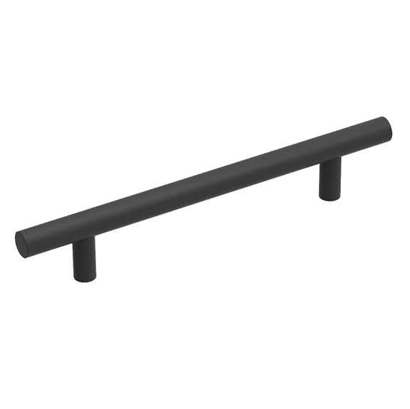 HICKORY Heritage Designs 5-1/16" Center to Center Hollow Bar Cabinet Pull - Matte Black R077745MBX