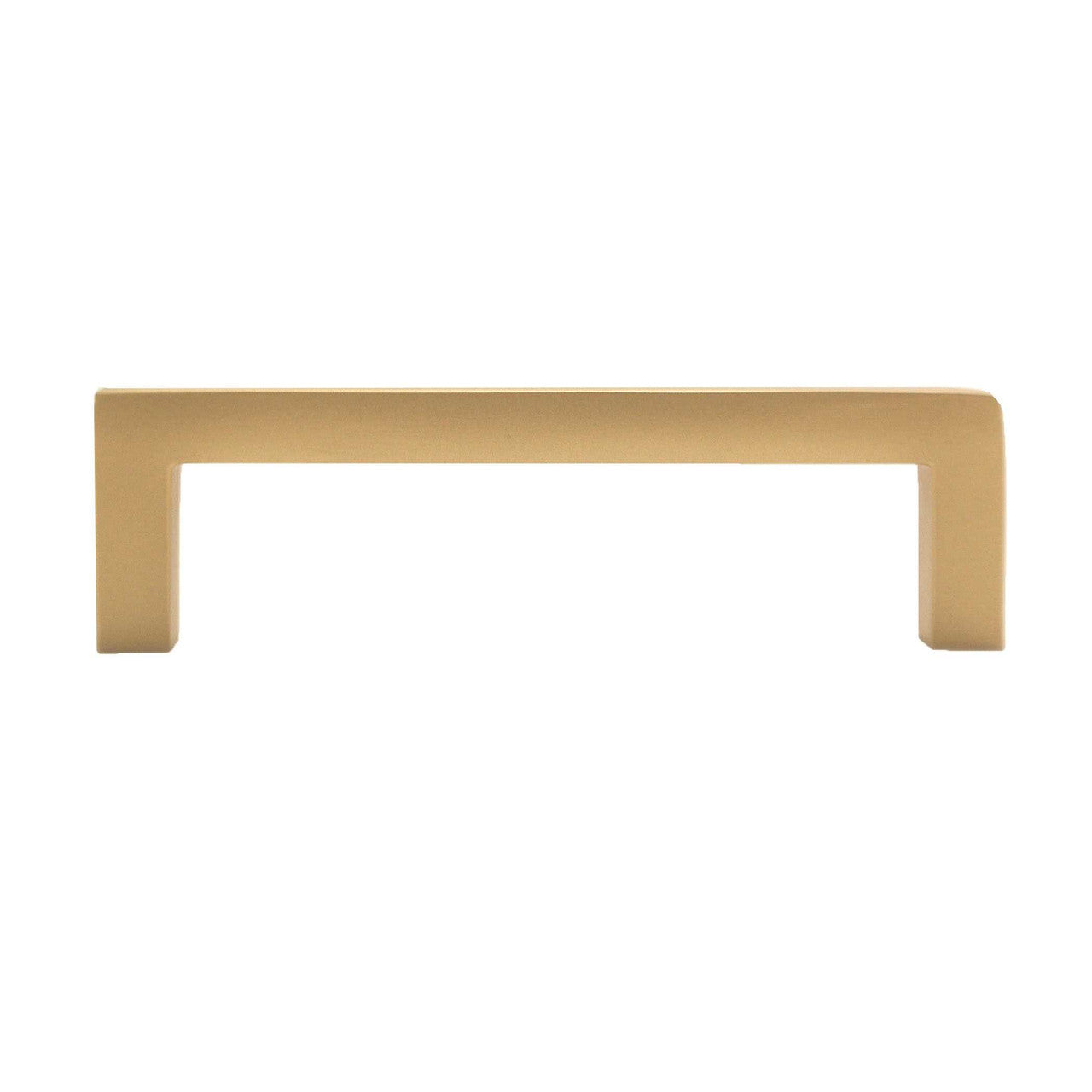 HICKORY Heritage Design 3-3/4" Centers Square Cabinet Handle Pull - Brushed Brass R078429BBX