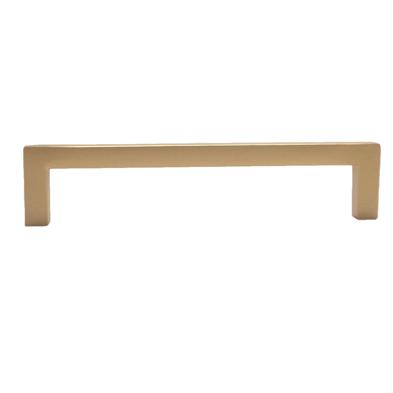 HICKORY Heritage Design 5-1/16" Centers Square Cabinet Handle Pull - Brushed Brass R077747BBX