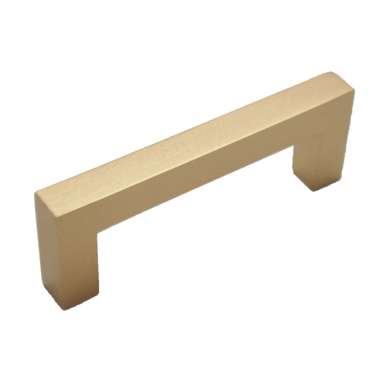 HICKORY Heritage Design 3" Centers Square Cabinet Handle Pull - Brushed Brass R077746BBX