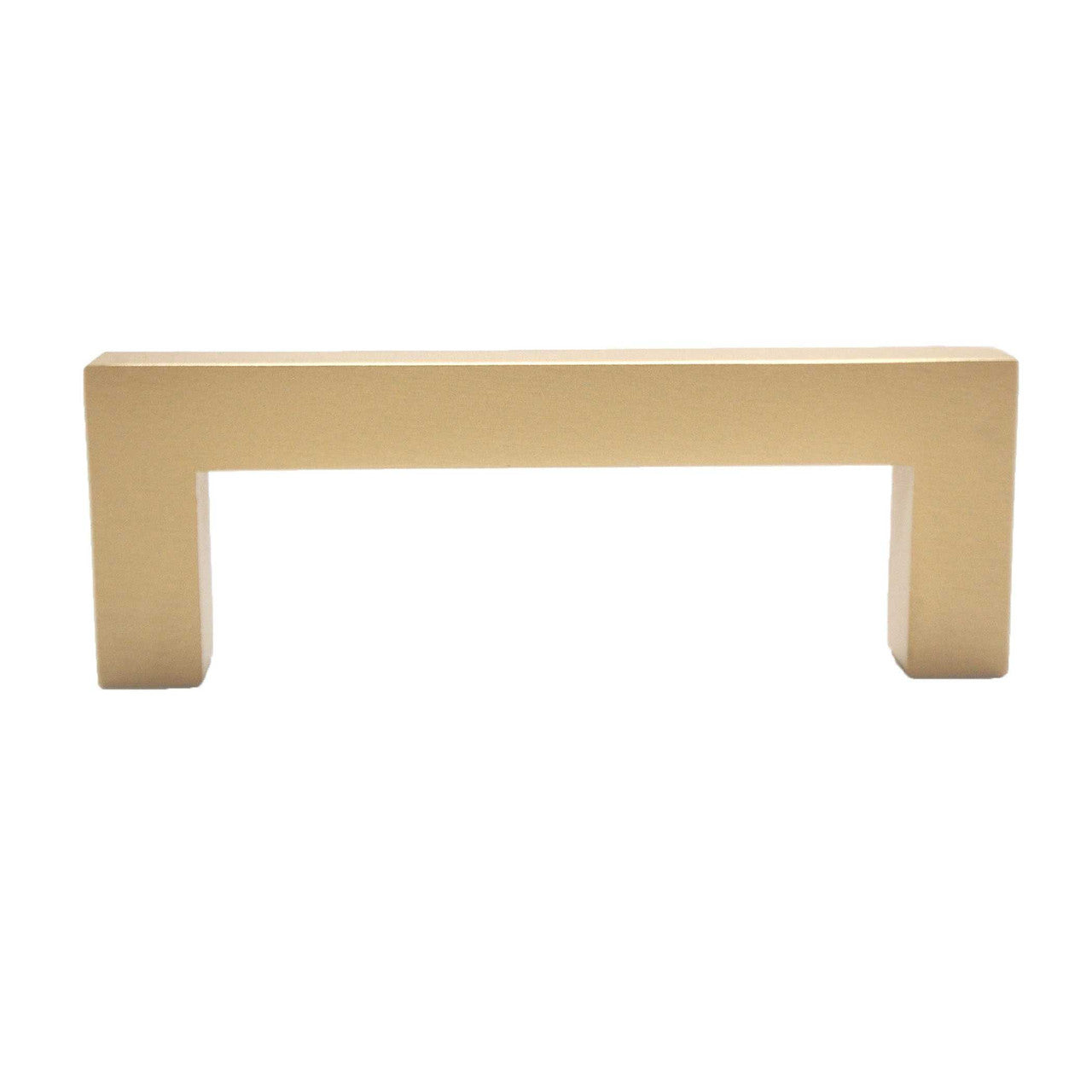 HICKORY Heritage Design 3" Centers Square Cabinet Handle Pull - Brushed Brass R077746BBX