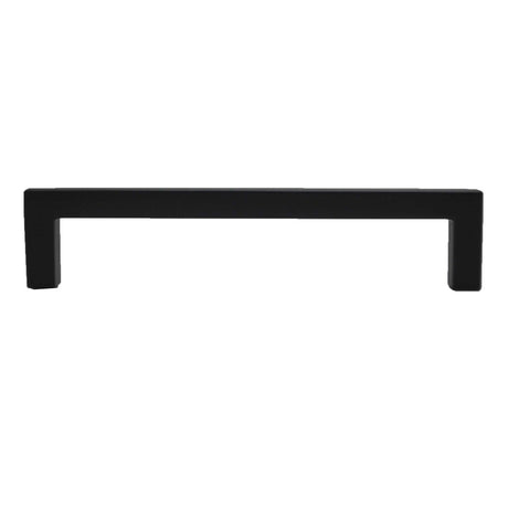 HICKORY Heritage Design 5-1/16" Center to Center Square Handle Cabinet Pull - Matte Black R077747MBX