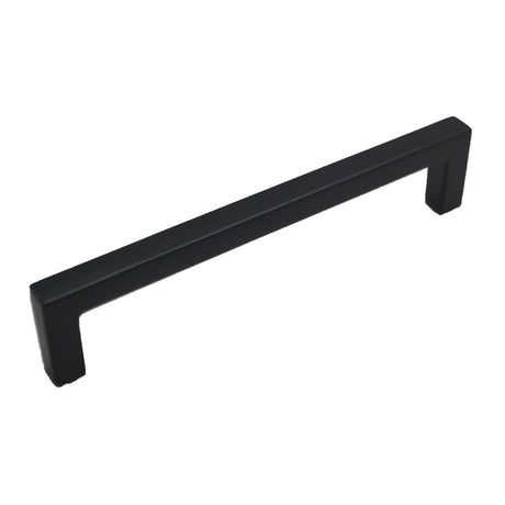 HICKORY Heritage Design 5-1/16" Center to Center Square Handle Cabinet Pull - Matte Black R077747MBX