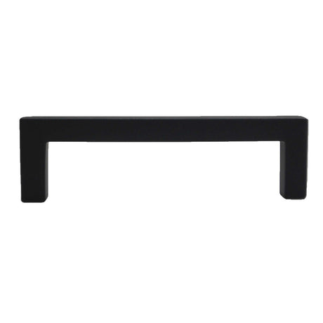 HICKORY Heritage Design 3-3/4" Center to Center Square Handle Cabinet Pull - Matte Black R078429MBX