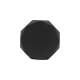 Top View of a Matte Black 1-1/4" Geometric Cabinet Knob from Hickory Hardware's Karat Collection H077839-MB