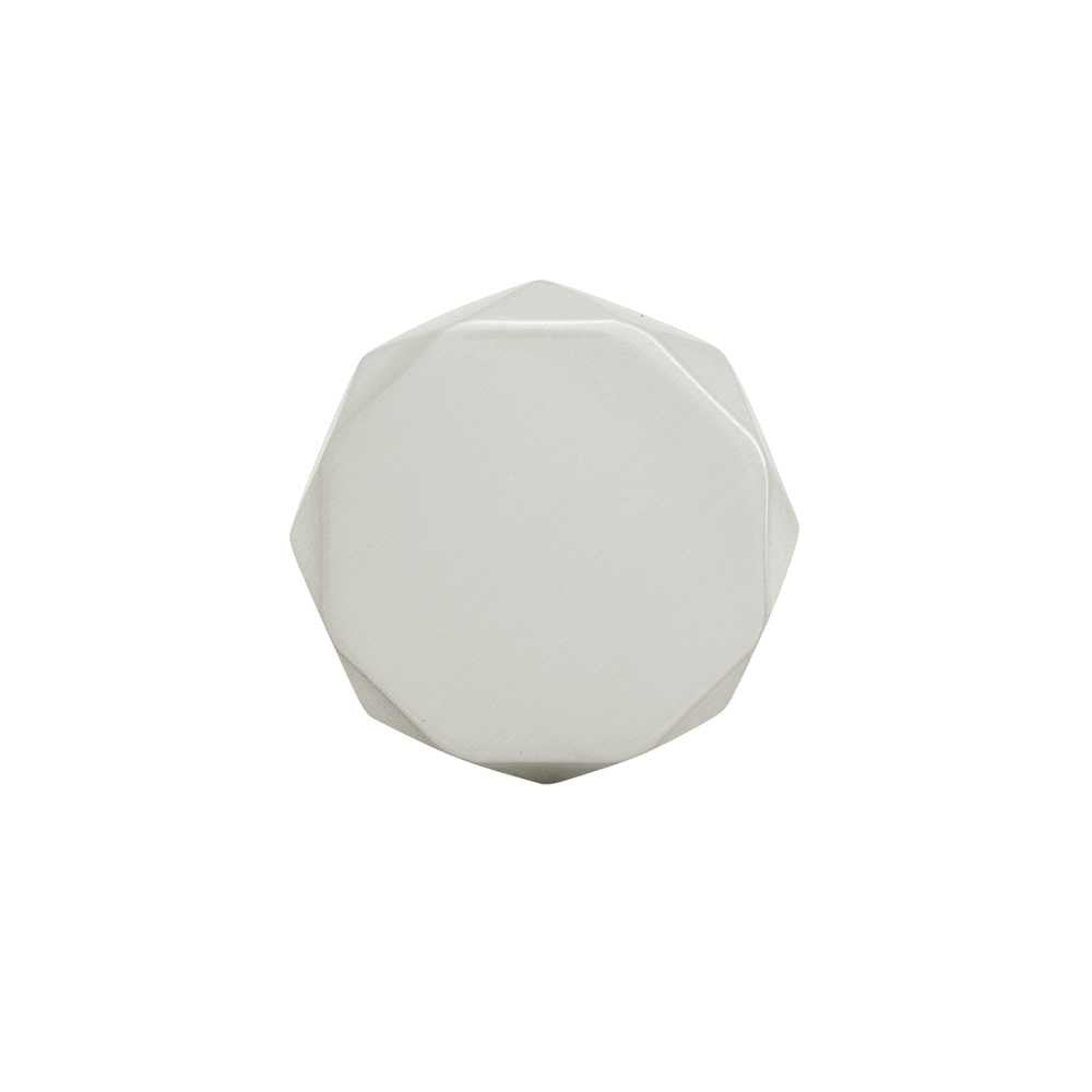 Top View of a Satin Nickel 1-1/4" Geometric Cabinet Knob from Hickory Hardware's Karat Collection H077839-SN