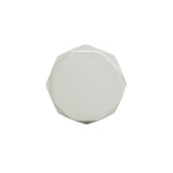 Top View of a Satin Nickel 1-1/4" Geometric Cabinet Knob from Hickory Hardware's Karat Collection H077839-SN