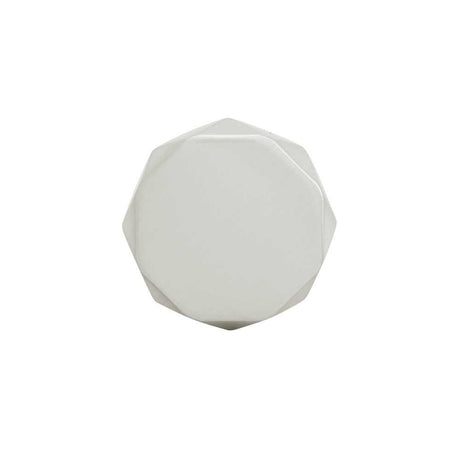 Top View of a Satin Nickel 1-1/4" Geometric Cabinet Knob from Hickory Hardware's Karat Collection H077839-SN