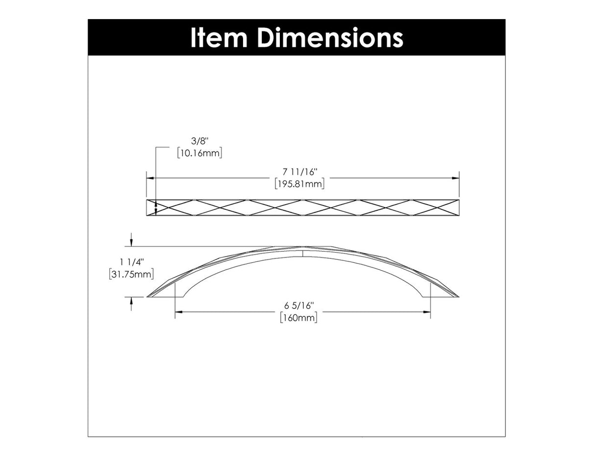 HICKORY Karat 6-5/16" Center to Center Handle Cabinet Pull - Brushed Golden Brass H077843-BGB