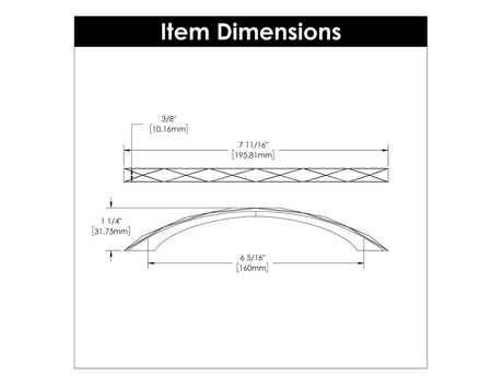 HICKORY Karat 6-5/16" Center to Center Handle Cabinet Pull - Brushed Golden Brass H077843-BGB