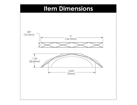 HICKORY Karat 3-3/4" Center to Center Handle Cabinet Pull - Brushed Golden Brass H077841-BGB