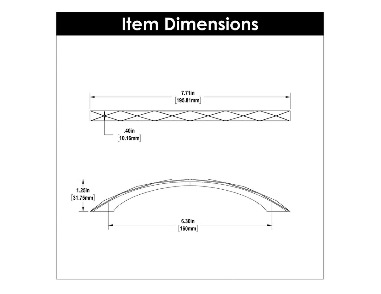 HICKORY Karat 6-5/16" Center to Center Handle Cabinet Pull - Champagne Bronze H077843-CBZ
