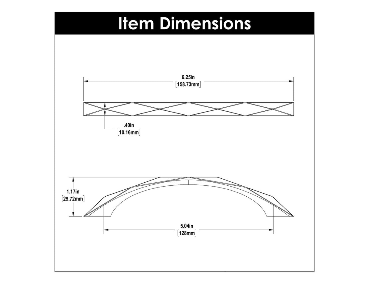 HICKORY Karat 5-1/16" Center to Center Handle Cabinet Pull - Champagne Bronze H077842-CBZ