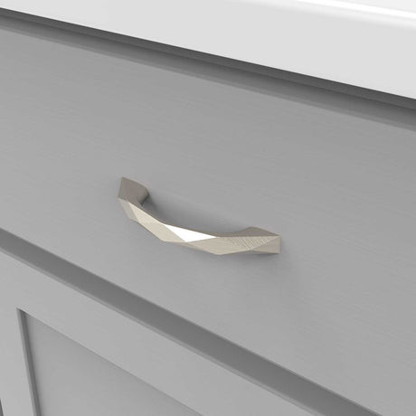 HICKORY Karat 3" Center to Center Handle Cabinet Pull - Satin Nickel H077840-SN
