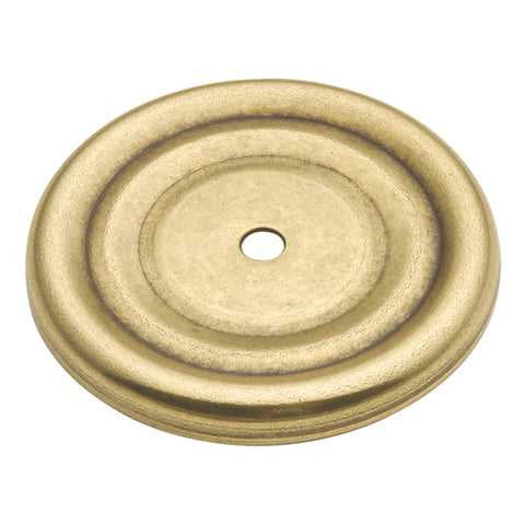 HICKORY Manor House 1-7/8" Round Cabinet Knob Backplate - Lancaster Brass P282-LP
