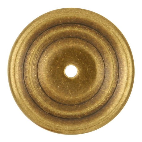 HICKORY Manor House 1-7/8" Round Cabinet Knob Backplate - Lancaster Brass P282-LP