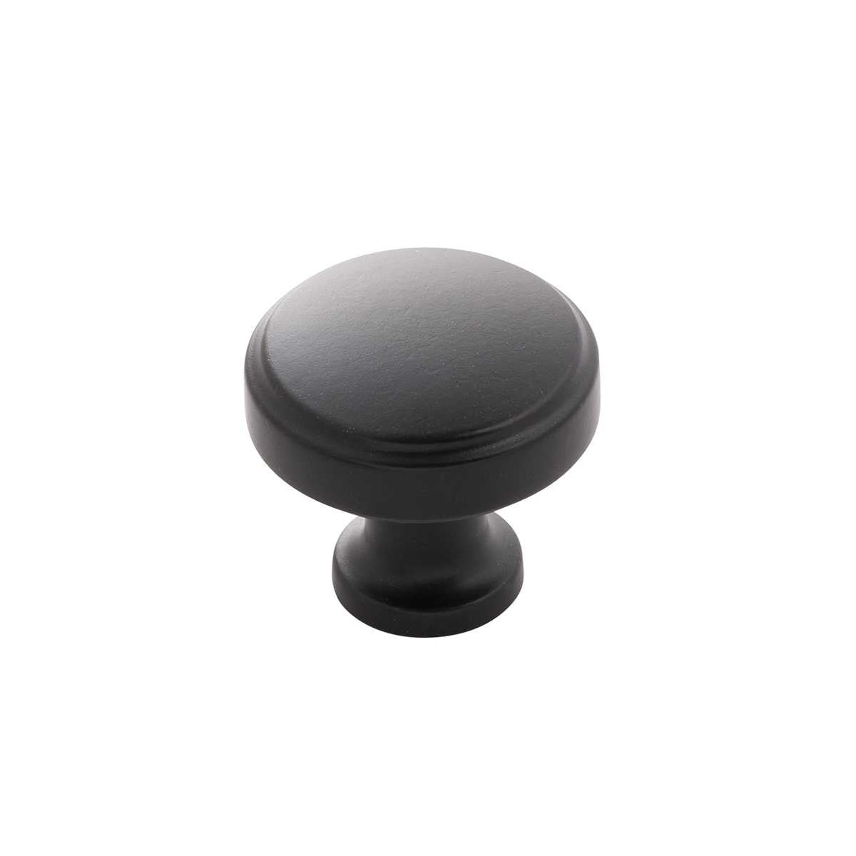 HICKORY Piper 1-1/4" Round Cabinet Knob - Matte Black H077849-MB