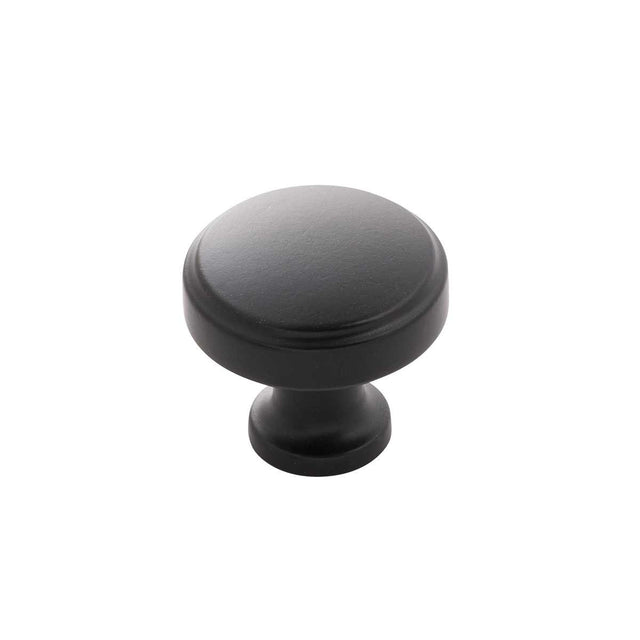 HICKORY Piper 1-1/4" Round Cabinet Knob - Matte Black H077849-MB