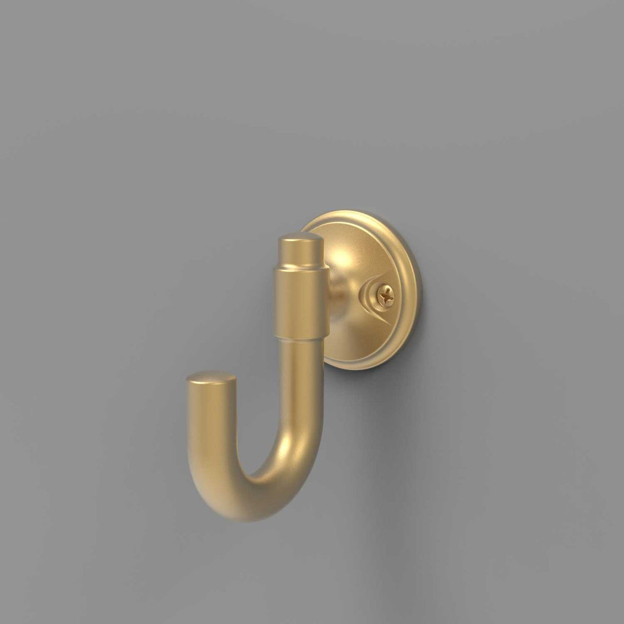 HICKORY Piper 1-1/8" Center to Center Wall Hook - Brushed Golden Brass H077859-BGB