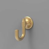 HICKORY Piper 1-1/8" Center to Center Wall Hook - Brushed Golden Brass H077859-BGB