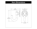 HICKORY Piper 1-1/8" Center to Center Wall Hook - Champagne Bronze H077859-CBZ