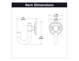 HICKORY Piper 1-1/8" Center to Center Wall Hook - Matte Black H077859-MB