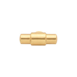 Top View of a Brushed Golden Brass 1-5/8" Knob Bar Cabinet Pull from Hickory Hardware's Piper Collection H077850-BGB