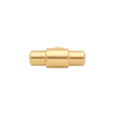 Top View of a Brushed Golden Brass 1-5/8" Knob Bar Cabinet Pull from Hickory Hardware's Piper Collection H077850-BGB