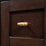 Cabinet View of a Brushed Golden Brass 1-5/8" Knob Bar Cabinet Pull from Hickory Hardware's Piper Collection H077850-BGB