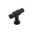 Main View of a Matte Black 1-5/8" Knob Cabinet Pull from Hickory Hardware's Piper Collection H077850-MB
