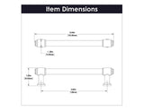 HICKORY Piper 5-1/16" Center to Center Handle Cabinet Pull - Brushed Golden Brass H077853-BGB